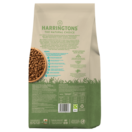 Harringtons Dry Puppy Food Rich in Turkey & Rice, Harringtons, 4x1.7kg