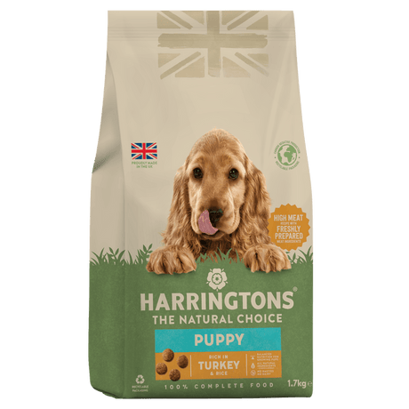 Harringtons Dry Puppy Food Rich in Turkey & Rice, Harringtons, 4x1.7kg