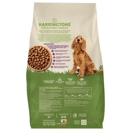 Harringtons Dry Senior Dog Food Rich in Chicken & Rice, Harringtons, 12 kg