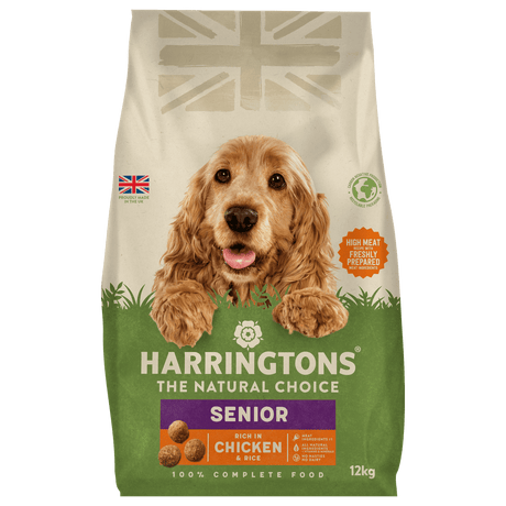 Harringtons Dry Senior Dog Food Rich in Chicken & Rice, Harringtons, 12 kg