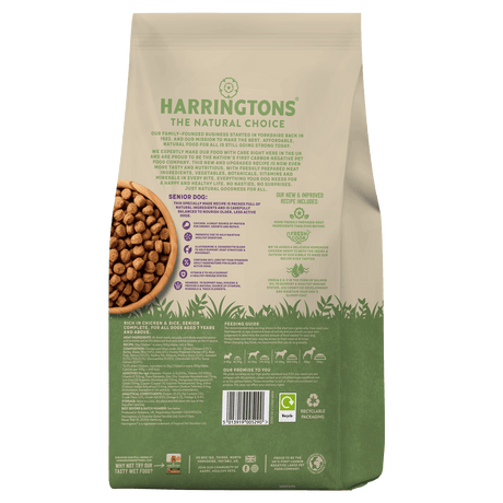 Harringtons Dry Senior Dog Food Rich in Chicken & Rice, Harringtons, 12 kg