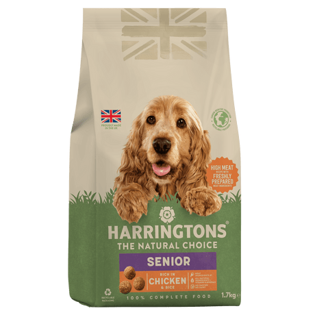 Harringtons Dry Senior Dog Food Rich in Chicken & Rice, Harringtons, 4x1.7kg