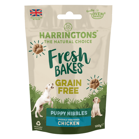 Harringtons Fresh Bakes Grain Free Chicken Puppy Treats (9x100g), Harringtons,