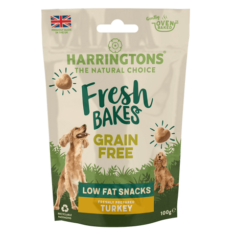 Harringtons Fresh Bakes Grain Free Lean Turkey Low Fat Treats (7x100g), Harringtons,