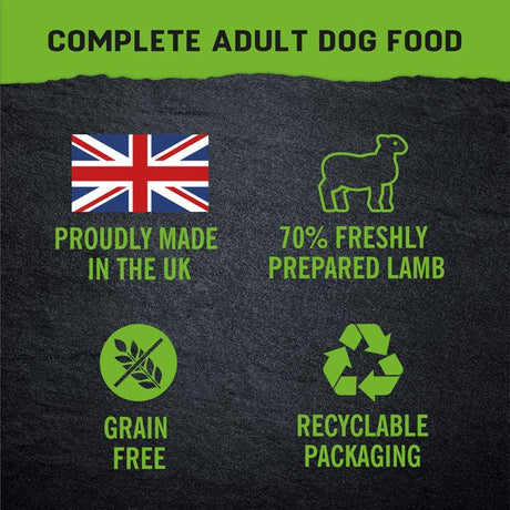 Harringtons Just 6 Lamb with Veg & Gravy Complete Grain-Free Wet Dog Food 8 x 380g, Harringtons,