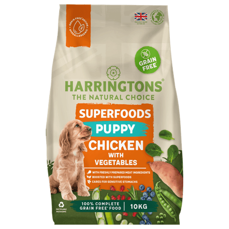 Harringtons Puppy Grain Free Dry Superfood Chicken with Veg, Harringtons, 10 kg