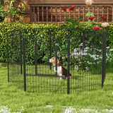 Heavy Duty 8 Panel Dog PlayPen - Two heights, PawHut, 100H cm