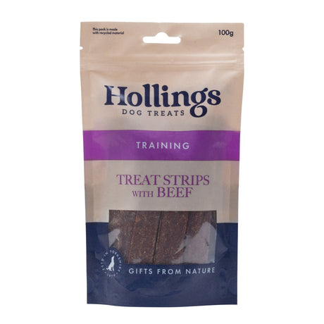Hollings 100% Meat Treat Beef 12 x 100g, Hollings,