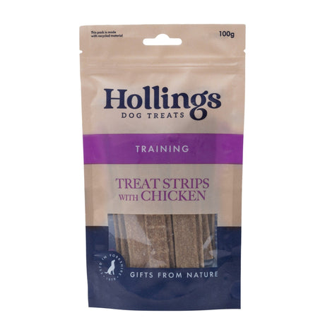 Hollings 100% Meat Treat Chicken 12 x 100g, Hollings,