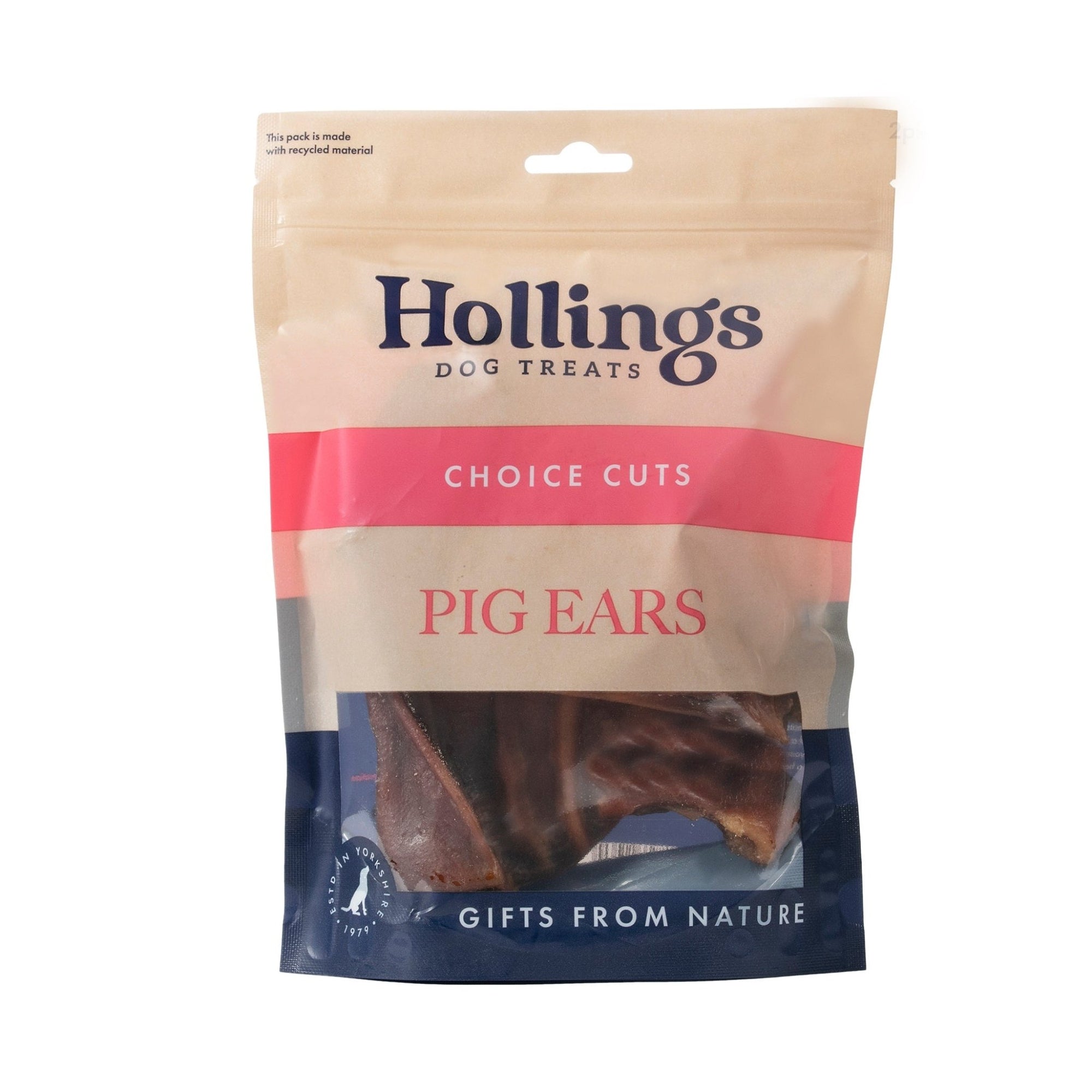 Hollings Pig Ears 5x10 Pre Packed, Hollings,