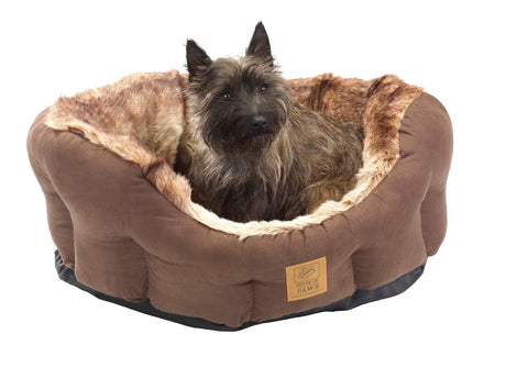 House of Paws Artic Fox Snuggle Oval Dog Bed, House of Paws, Small