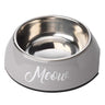 House of Paws Meow 2 in 1 Cat Bowl, House of Paws, Grey