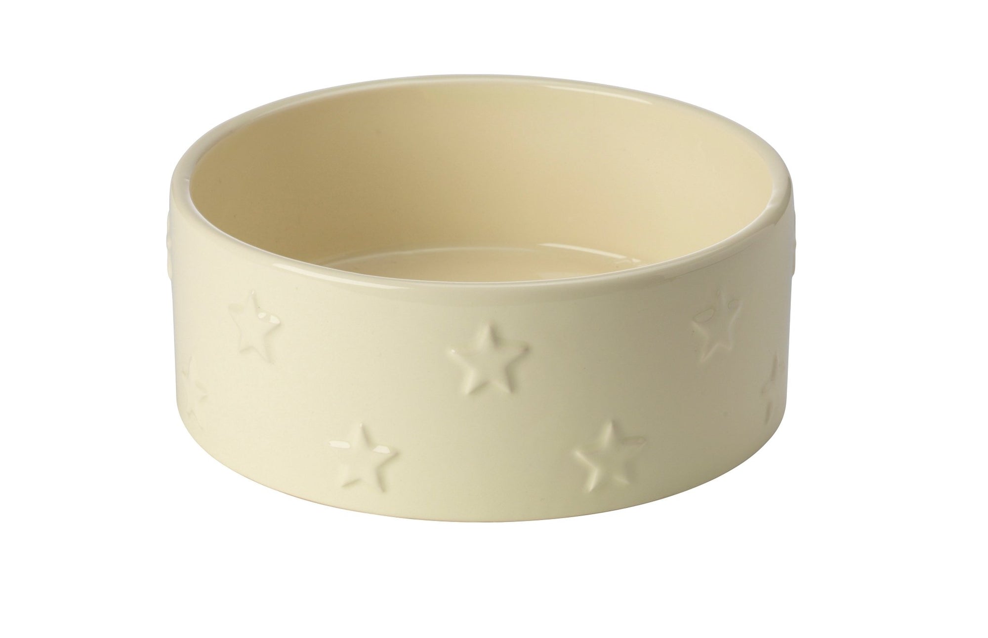 House of Paws Star Ceramic Cream Dog Bowl, House of Paws, Small