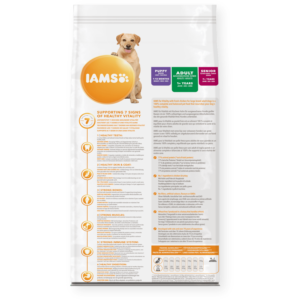 IAMS Adult Dog Vitality Large Breed Fresh Chicken, IAMS, 12 kg