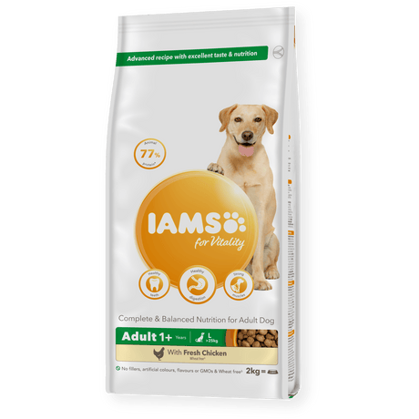 IAMS Adult Dog Vitality Large Breed Fresh Chicken, IAMS, 2x2kg