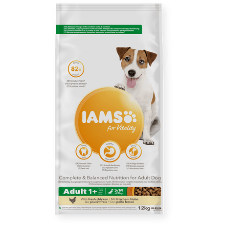 IAMS Adult Dog Vitality Small/Medium Breed Fresh Chicken, IAMS, 12 kg