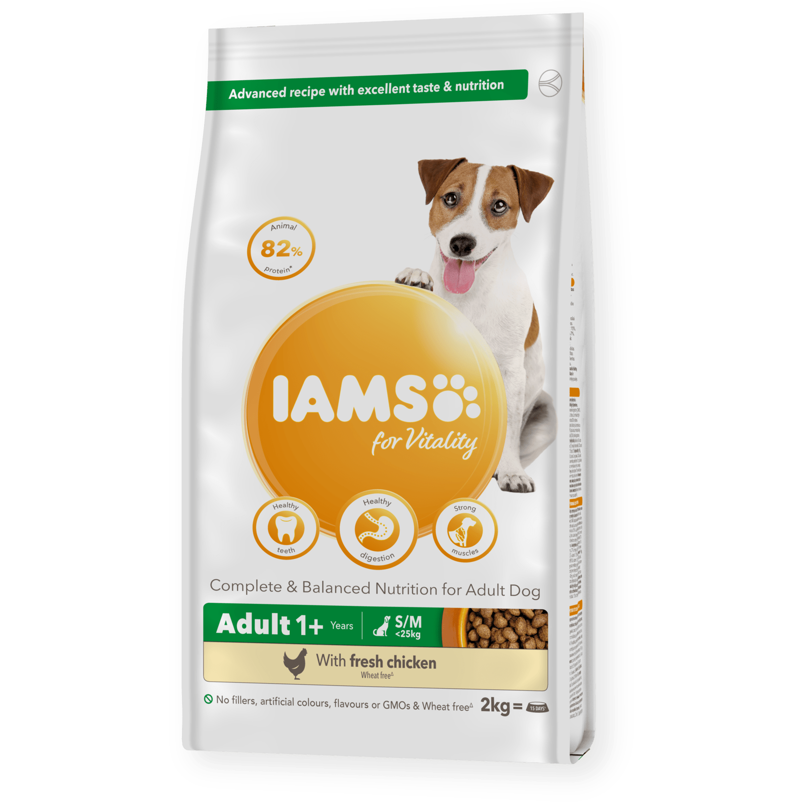 IAMS Adult Dog Vitality Small/Medium Breed Fresh Chicken, IAMS, 2x2kg