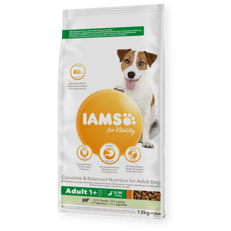 IAMS Adult Dog Vitality Small/Medium Breed Lamb, IAMS, 12 kg