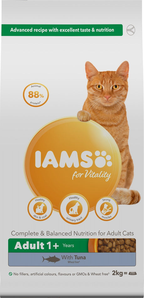 IAMS Cat Adult Vitality Tuna, IAMS, 2x2kg