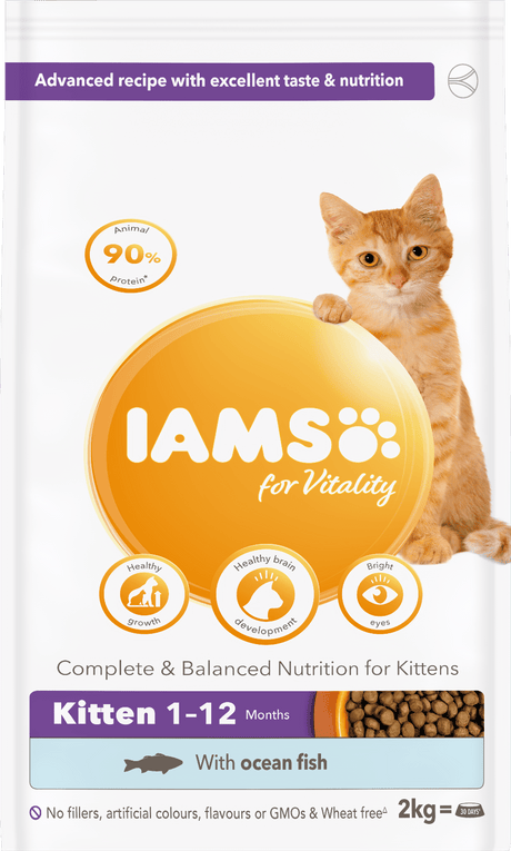 IAMS Kitten Vitality Ocean Fish 2x2kg, IAMS,