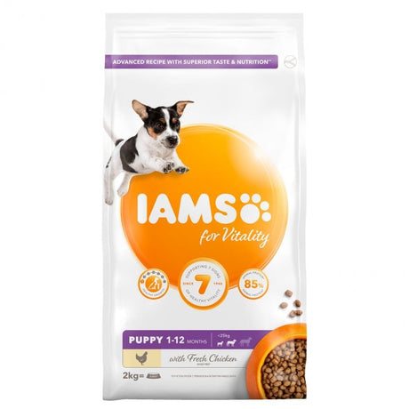 IAMS Puppy Vitality Small/Medium Breed Fresh Chicken, IAMS, 2x2kg