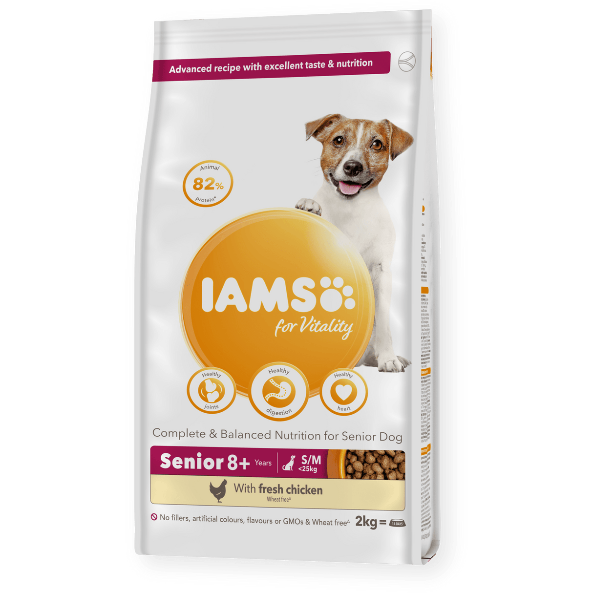 IAMS Senior Dog Vitality Small/Medium Breed Chicken, IAMS, 2x2kg