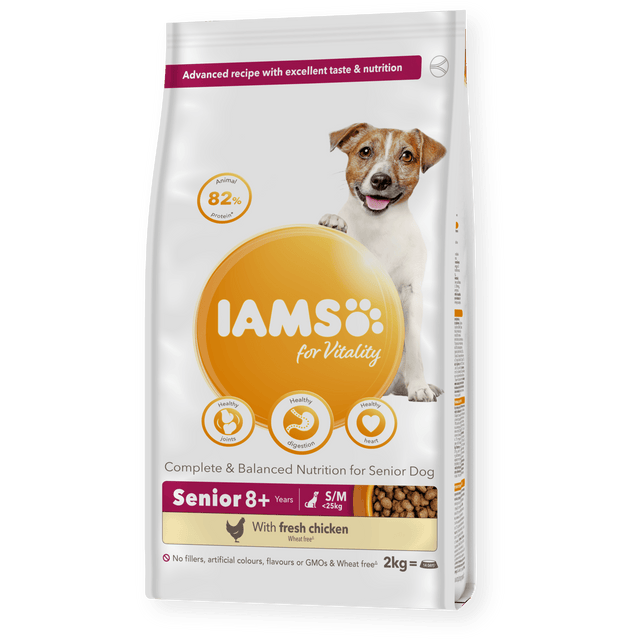 IAMS Senior Dog Vitality Small/Medium Breed Chicken, IAMS, 2x2kg