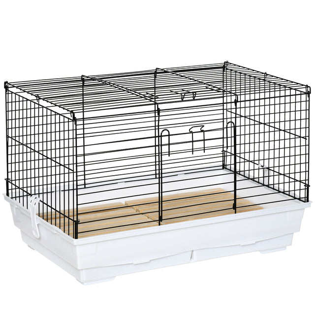 Indoor Rabbit & Guinea Pig Cage with Wooden Floor, PawHut,