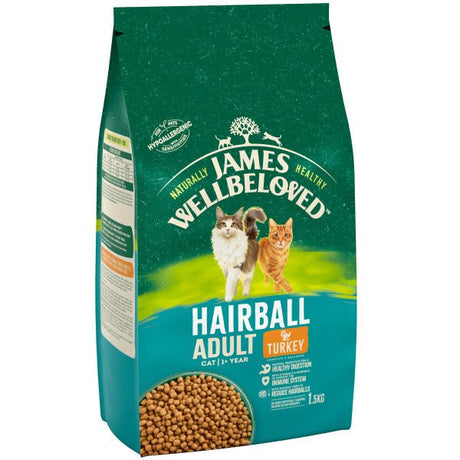 James Wellbeloved Adult Cat Hairball Turkey, James Wellbeloved, 1.5 kg