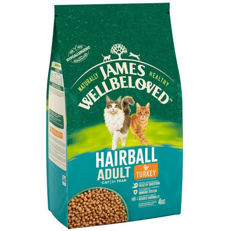 James Wellbeloved Adult Cat Hairball Turkey, James Wellbeloved, 4 kg