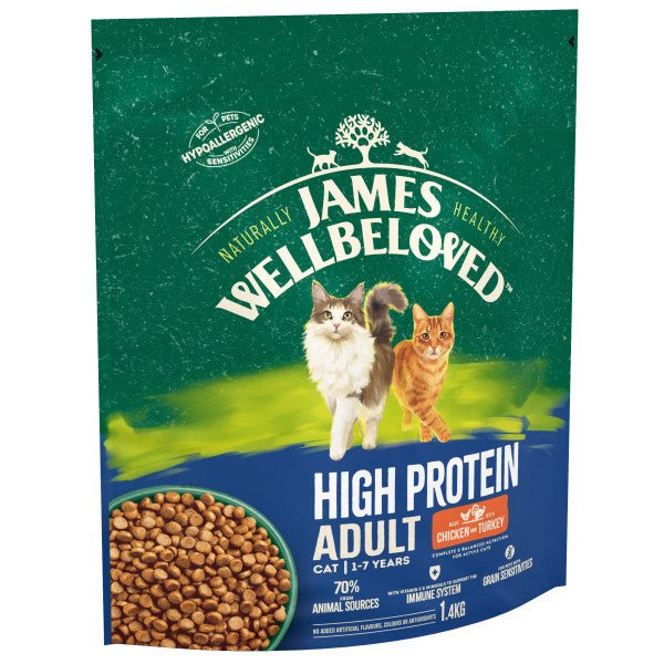 James Wellbeloved Adult Cat High Protein Chicken & Turkey, James Wellbeloved, 1.4 kg