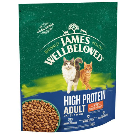 James Wellbeloved Adult Cat High Protein Chicken & Turkey, James Wellbeloved, 1.4 kg