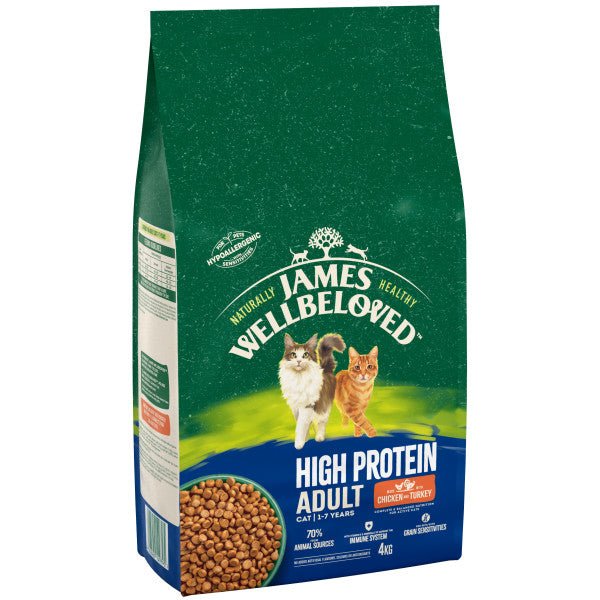 James Wellbeloved Adult Cat High Protein Chicken & Turkey, James Wellbeloved, 4 kg