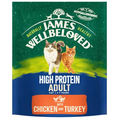 James Wellbeloved Adult High Protein Dry Cat Food with Chicken & Turkey, James Wellbeloved, 4 kg