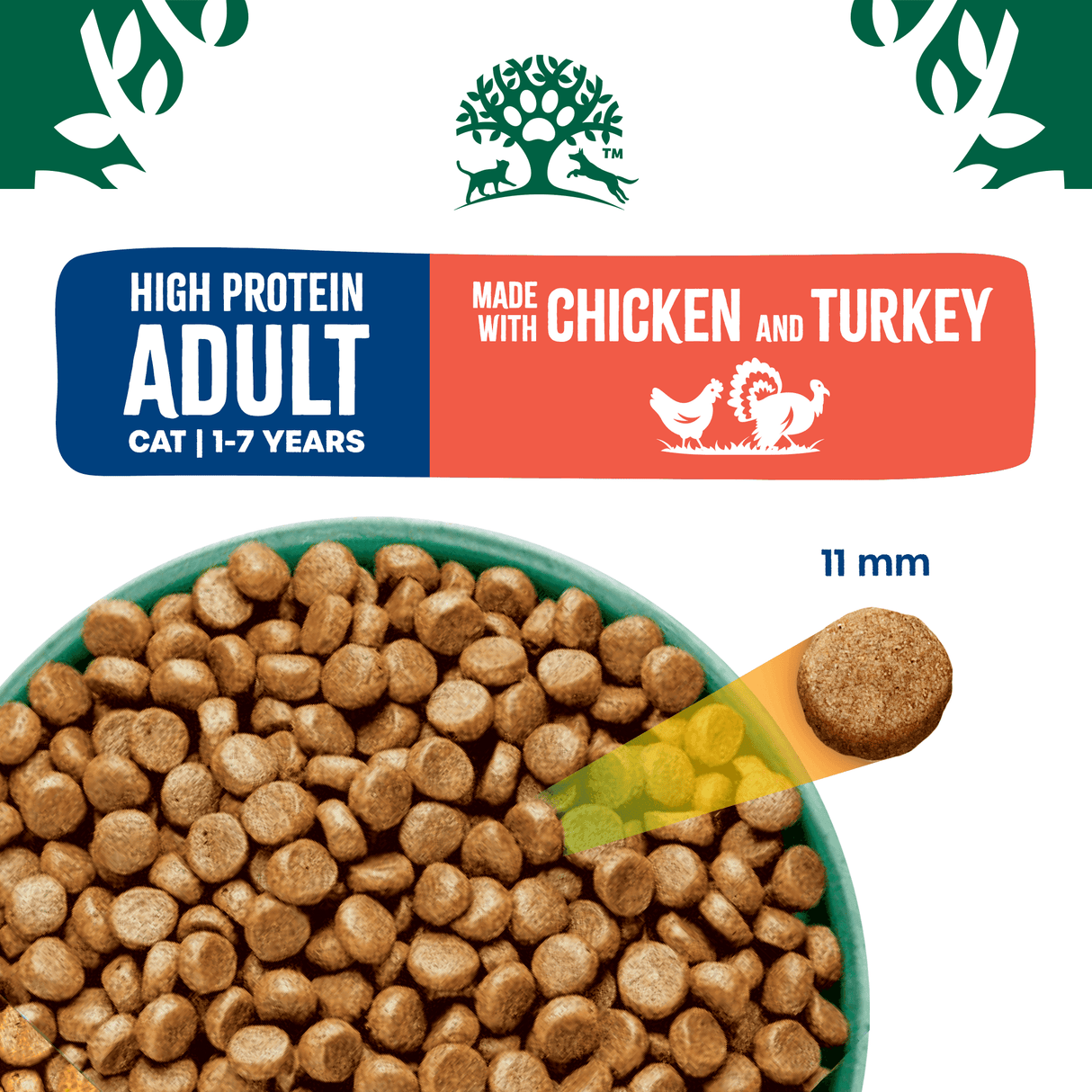 James Wellbeloved Adult High Protein Dry Cat Food with Chicken & Turkey, James Wellbeloved, 4 kg