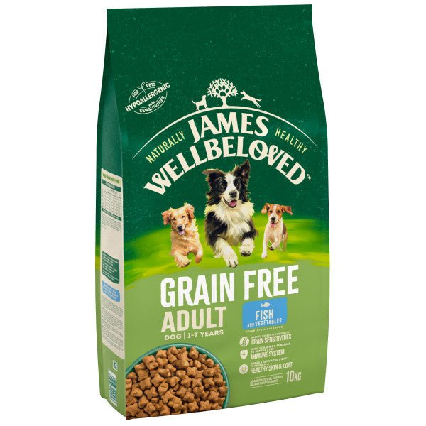 James Wellbeloved Dog Adult Fish & Veg Grain Free, James Wellbeloved, 10 kg