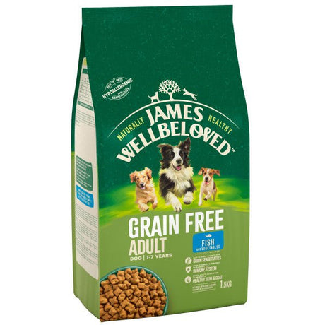 James Wellbeloved Dog Adult Fish & Veg Grain Free, James Wellbeloved, 1.5 kg