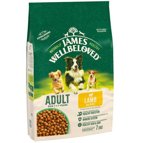 James Wellbeloved Dog Adult Lamb & Rice, James Wellbeloved, 7.5 kg