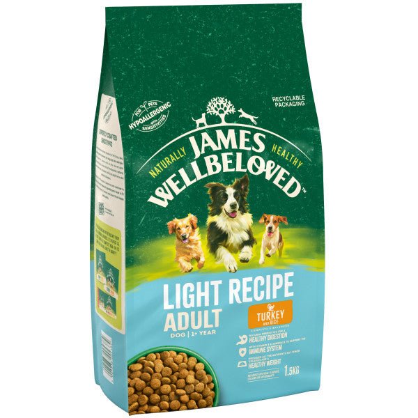 James Wellbeloved Dog Adult Light Turkey & Rice, James Wellbeloved, 1.5 kg