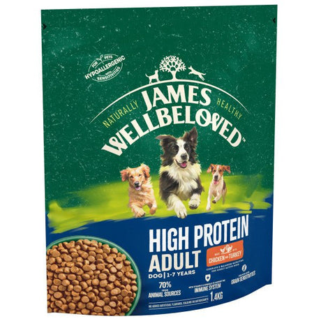 James Wellbeloved Dog Adult Protein Chicken & Turkey, James Wellbeloved, 1.4 kg