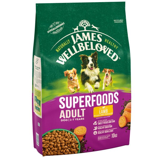 James Wellbeloved Dog Adult Superfoods Lamb, James Wellbeloved, 1.5 kg