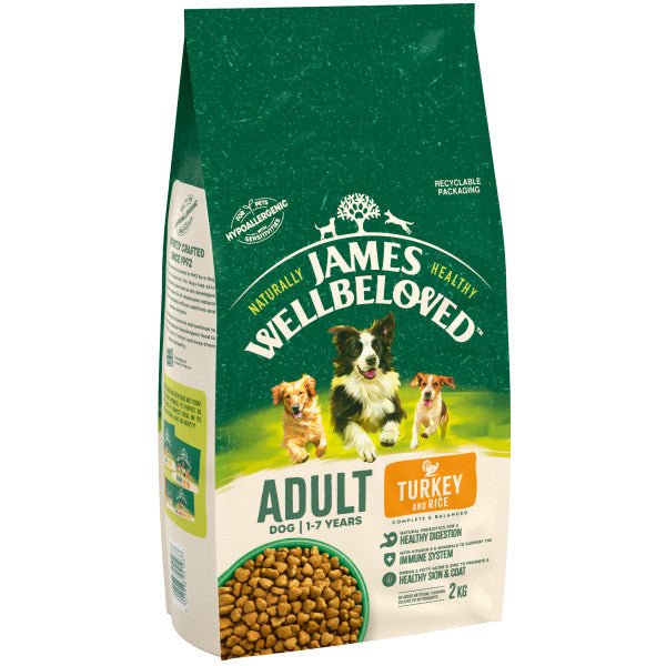 James Wellbeloved Dog Adult Turkey & Rice, James Wellbeloved, 2 kg