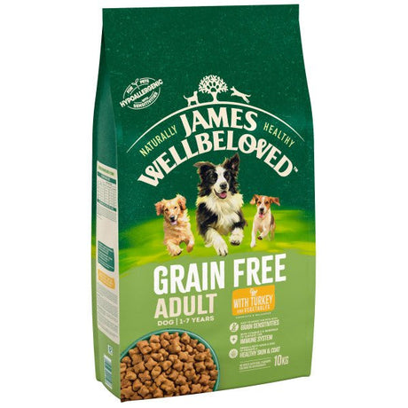 James Wellbeloved Dog Adult Turkey & Veg Grain Free, James Wellbeloved, 10 kg