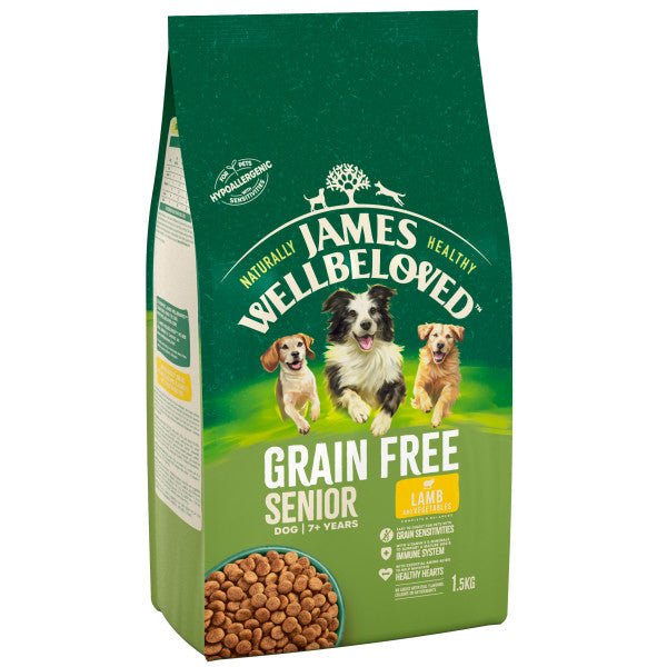 James Wellbeloved Dog Senior Lamb & Veg Grain Free, James Wellbeloved, 1.5 kg