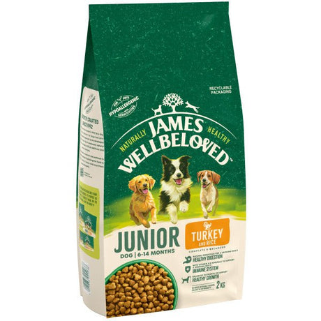 James Wellbeloved Junior Dog Turkey & Rice, James Wellbeloved, 2 kg
