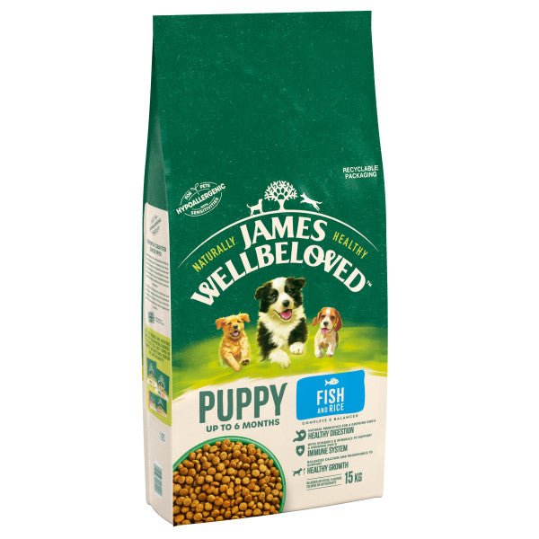 James Wellbeloved Puppy Fish & Rice, James Wellbeloved, 15 kg