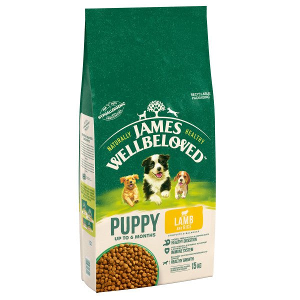 James Wellbeloved Puppy Lamb & Rice, James Wellbeloved, 15 kg