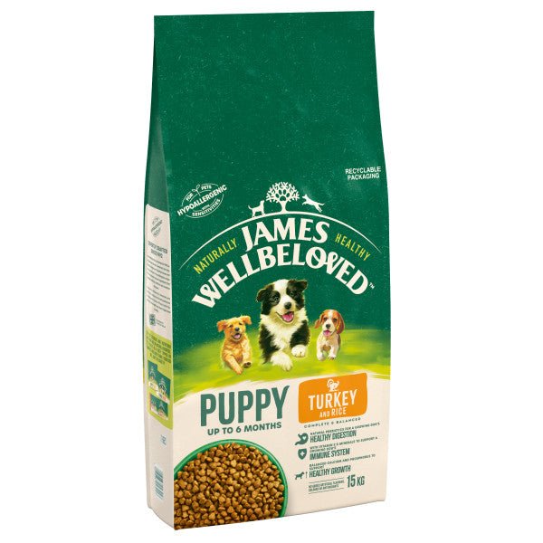 James Wellbeloved Puppy Turkey & Rice, James Wellbeloved, 15 kg