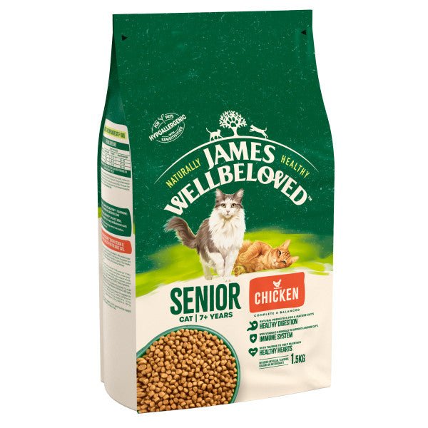 James Wellbeloved Senior Cat Chicken & Rice 1.5 kg, James Wellbeloved,
