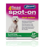 Johnsons 4Fleas Spot-On Dog 2 pipettes x 6, Johnsons Veterinary, Small